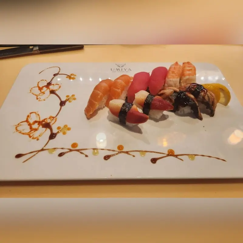 Sushi combo at Umiya-Houston, a Japanese restaurant in Houston